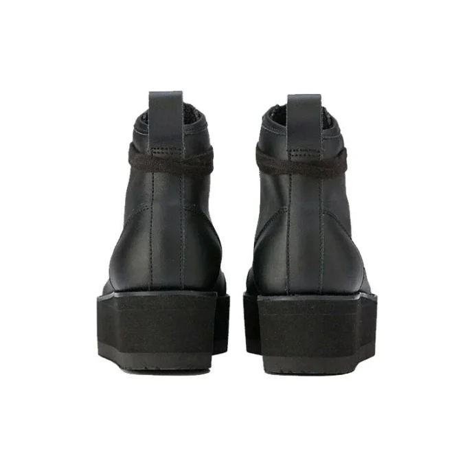 Zapatillas altas Delegation Chunk «Black Faux Fur»