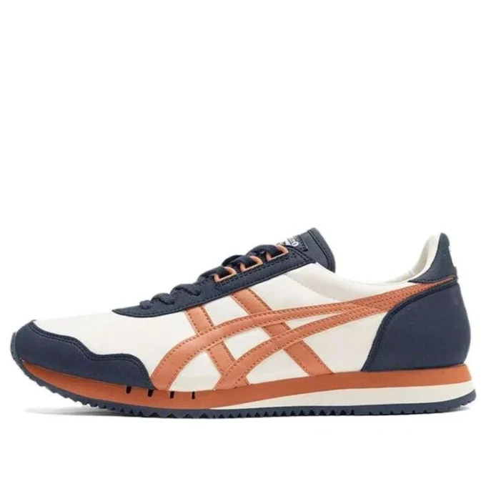 Zapatillas de running Dualio Marathon «Blanco, azul marino y naranja»