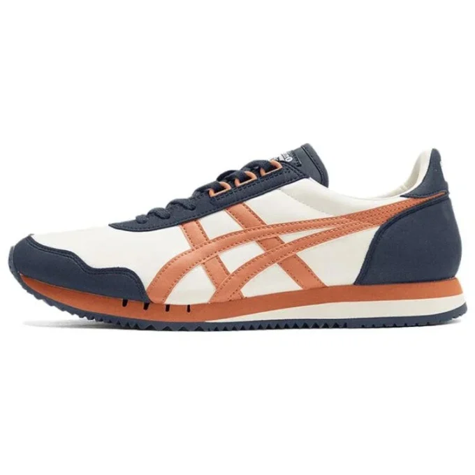 Zapatillas de running Dualio Marathon «Blanco, azul marino y naranja»