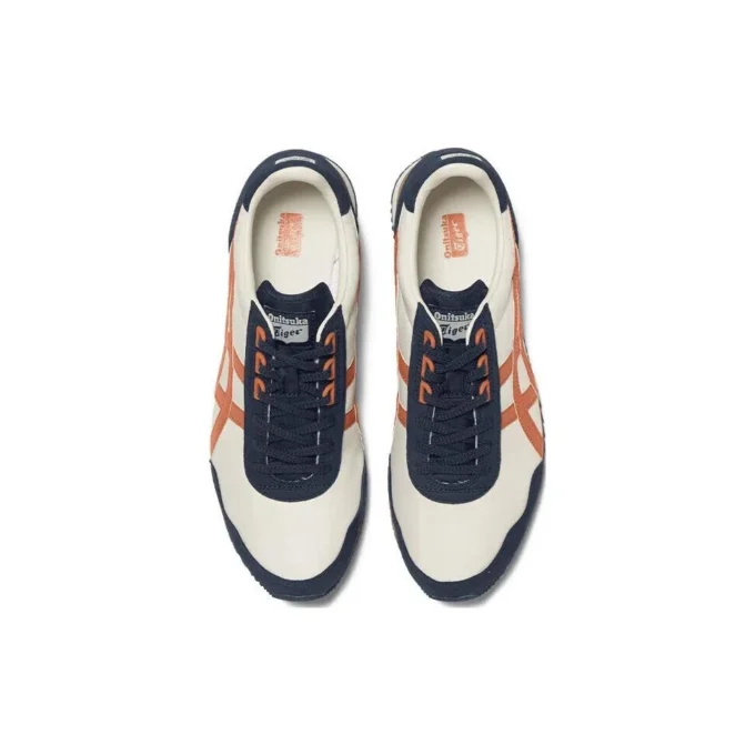 Zapatillas de running Dualio Marathon «Blanco, azul marino y naranja»