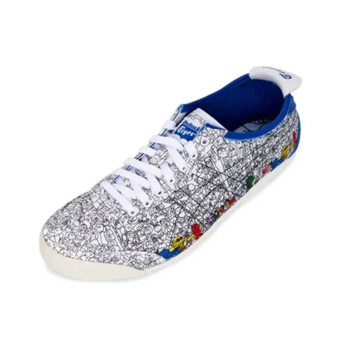 Zapatillas Onitsuka Tiger x Kanta&Kaede Mexico 66 «Blanco Negro Azul»